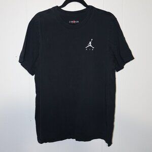 Jordan Air Black Embroidered Logo T-Shirt (Men’s‎ XL)